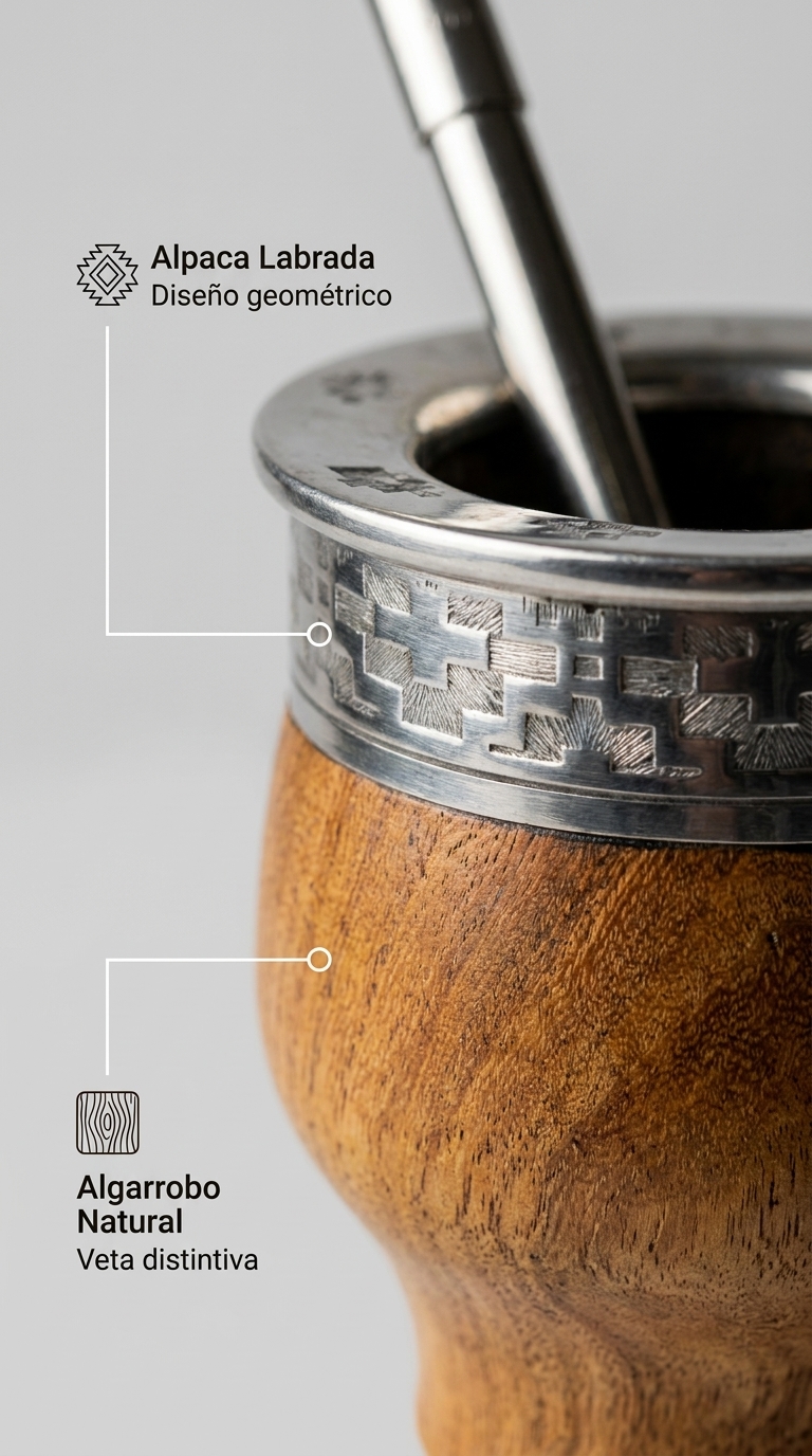 Primer plano profesional del labrado y la madera del mate